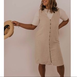 Natural linen dress